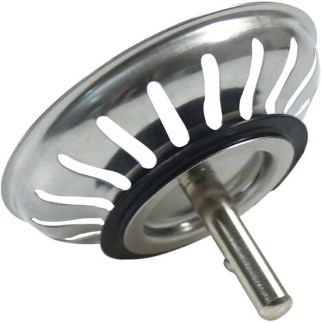 Bouchon d'évier en acier inoxydable 403 – Panier pour bonde d'évier 80 mm – Installation rapide – Fini les canalisations bouchées