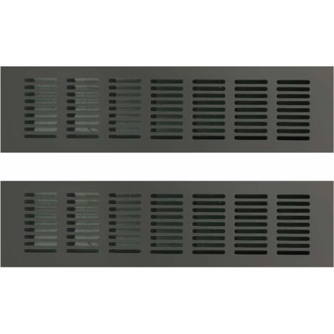 Sjqka – Grille de ventilation rectangulaire 80 × 300mm – Aluminium pour espaces confinés – Ventilation optimale cuisine, salle de bain, bureau (1/5)
