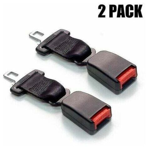 Ikodm – Pack de 2 rallonges de ceinture de sécurité 23cm – Boucle de sécurité pour voitures – Confort pour utilisateurs à mobilité réduite - 2pack