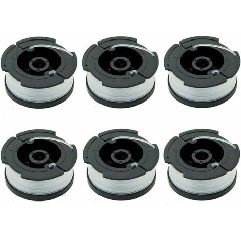 Ulisem – Lot de 6 bobines A6481 A6485 pour tondeuses Black Decker – Longueur de fil 10 m – Pré-enroulées pour performance optimale (1/5)
