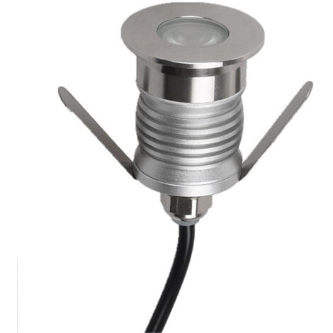Spot LED encastré au sol 1W – Étanche IP67 – Éclairage extérieur pour jardins, terrasses et allées – Lumière blanche froide 6000K – Qersta (1/5)