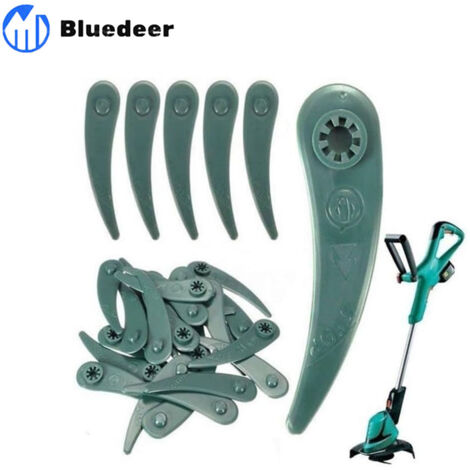 100 pièces 83mm Plastique Tondeuse à Gazon Coupe-Herbe Lame Coupe Kit Remplacement for Bosch Art 23-18 Li/26-18Li débroussailleuse
