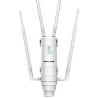 Coocheer – Répéteur WiFi extérieur AC1200 – Dual bande 2,4 GHz jusqu'à 300 Mbps et 5 GHz jusqu'à 867 Mbps – Connecteur RJ45 résistant aux intempéries