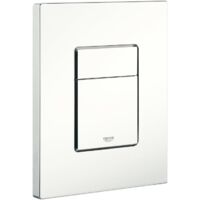Sjqka – Plaque de commande WC Grohe Skate Cosmopolitan – Finition blanche – Dimensions 156x197mm – Système de chasse d'eau à double pression - 38732SH0