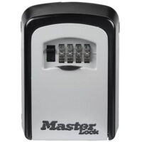Master Lock – Armoire à clés murale en aluminium – Serrure à combinaison 4 chiffres – Résistante aux intempéries – Pour 5 clés – Dimensions 11,9 x 8,5 x 3,6 cm