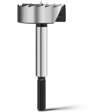Mèche Forstner 60 mm pour bois, embouts Forstner diamètre 60 mm, longueur 150 mm avec tige hexagonale de 12 mm (1/5)