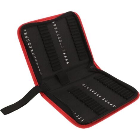 55 pièces Embouts de Forets Sacoche de Stockage,Pratique pour Pochette à Outils Oxford avec Poignée Sacoche Outils de Rangement (1/5)