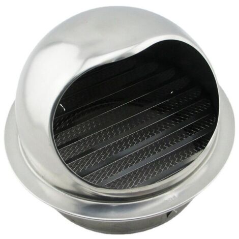 Ventilation Grille Grille d'aération ronde en acier inoxydable 304 - Rond Grille de Ventilation pour pot d'échappement de mur extérieur, air frais, hotte d'échappement (160 mm) - Bluedeer (1/4)