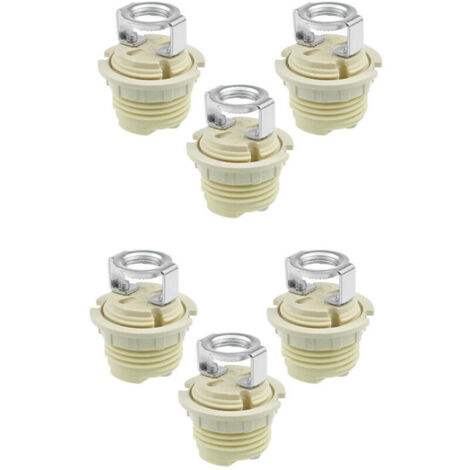 Lot de 6 Supports de Lampe G9 en Céramique Fileté de Qualité - Anneau Solide Compatible avec Lampes Halogène, LED et CFL , OUYLAF