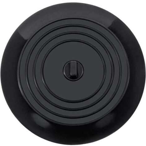 Bouchon anti-odeur en silicone noir épaissi et élargi de 15 cm pour évier, siphon de sol, adapté à la cuisine, à la salle de bain et à la buanderie (1/4)