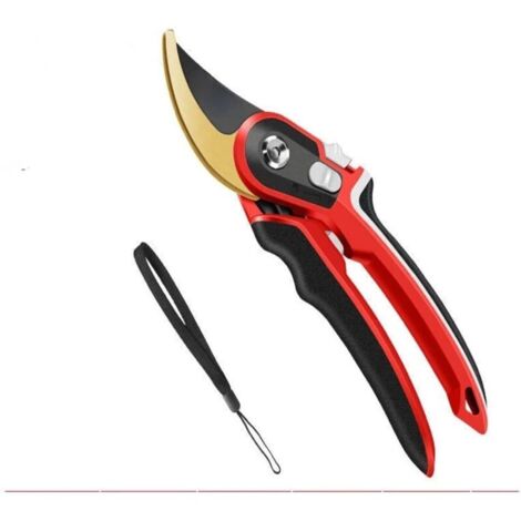 Garden Pruners, Heavy Duty Garden Clippers, Pruning Shears with Adjustable Thumb Lock, Hand Gardening Tools Pruners, High Carbon Steel Sharp Gardening Scissors (1/4)