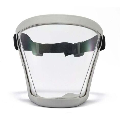 Ecran facial de protection, écran facial complet antibuée, écran facial complet de protection, écran facial bionique transparent HD, écran facial de sécurité, sangles réglables, résistant à la poussiè (1/4)
