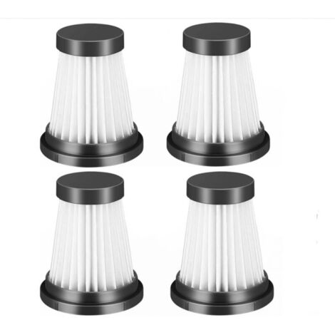 Lot de 4 filtres HEPA de rechange pour aspirateur sans fil pour Moosoo K12 K12 Pro K13, pour Genius Invictus One 1.0 X7 / 2.0, pour Foxnovo 13KPA accessoires de filtre pour aspirateur à main (1/5)