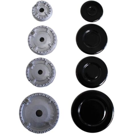 Brûleur à gaz et couvercle pour plaque de cuisson à gaz , Long Internal Boss Type, Kit Tapis + Cercle + Brûleur Cuisinières À Gaz (1/5)