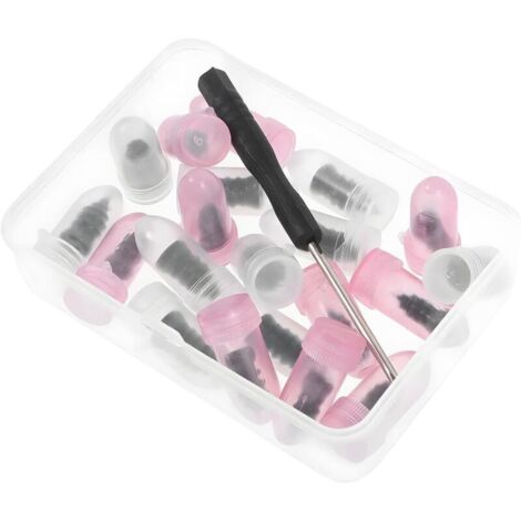 Kit Reparation Pneu Voiture,20 Pièces D'Acier au Carbone à Haute Dureté Kit anti Crevaison Voiture,Tournevis Inclus,Pour Voitures, Motos,Camions,Voitures-Noir