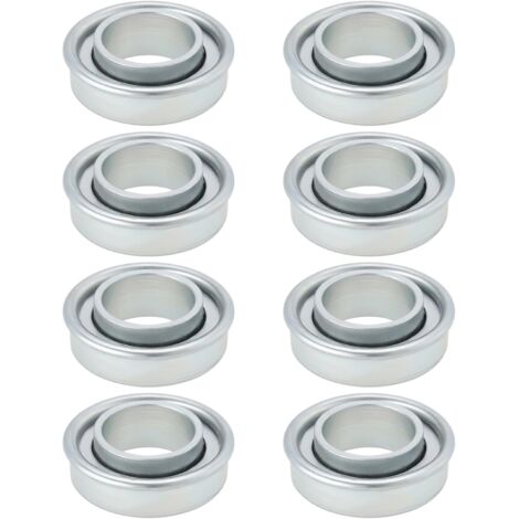 Lot de 8PCS Roulements de Chariot Robustes Roulements de Roue OD35 Mm ID 20 Mm H12 Mm pour La Plupart des Modèles de Chariot Robuste Argent (1/5)