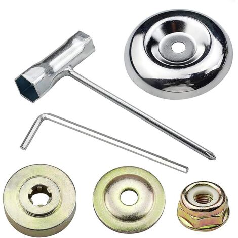 6 pièces Kit de Lames de débroussailleuse Accessoires de débroussailleuse en métal universels pour Tondeuse à Gazon débroussailleuse (1/5)