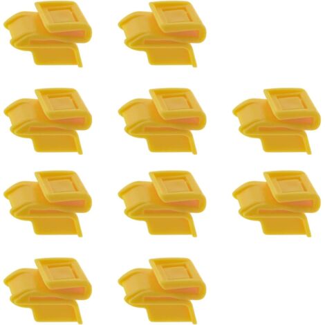Lot de 10 clips de fixation pour pare-chocs arrière de voiture 85284-AL510 compatibles avec pare-chocs Qashqai Attaches en plastique Jaune Pièces de réparation automobiles (1/5)