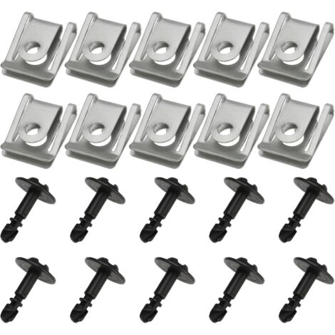 Lot de 10pcs Jeux Vis Et D'écrous Compatible avec Audi A5 A6 A7 Q7 Compatible avec BMW E46 E65 E70 E71 Compatible avec Mini Clubman 2007-2014 10 (1/5)