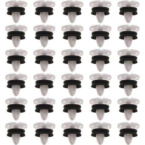 30pcs Clips de Fixation Attaches Garniture Voiture Panneau de Porte Intérieures 7703077476 en Plastique Compatible avec Peuggeot 308 Ciitroen DS4 Renaullt Meganne III & Lagunna III (1/5)