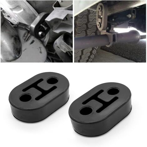 2 Pièces Cintre D'échappement, Support D'Échappement En Caoutchouc, Silent Bloc Echappement Universel Pour Voiture Support De Tuyau D'échappement Support Absorbant D'amortisseur (7.2cm) (1/5)