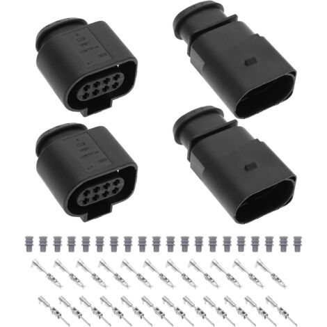 2 Ensemble Connecteur Mâle Femelle 8 Broches 1J0973714 1J0973814 pour Prises de Connexion Capteur de Voiture Réparation Pièces de Rechange Composants Automobiles (1/5)
