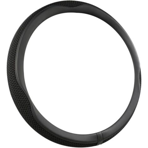 Couvre Volant Voiture, Housse Volant Respirante Antidérapante pour Le Sport, Respirant Microfibre Cuir Couvre Volant, Housse Volants Voiture Accessoires D'intérieur Protecteurs(Noir)