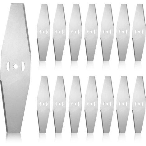 15 Pièces Lames De Rechange Pour Tondeuse à Gazon, Lame Coupe Bordure, Lames Coupe Herbe, Lames de Rechange pour Coupe Bordure Accessoires, lames de rechange en métal pour débroussailleuse électrique (1/5)