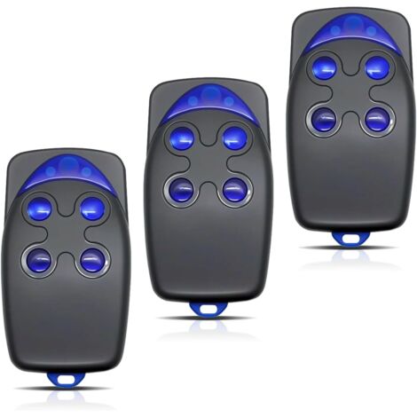433MHz Telecommande Portail Compatible avec FLO4-RS, 4 Canaux télécommande Porte de Garage pour FLO4,Lot de 3 Porte de Garage Distance de Transmission de 50 à 150 M (1/5)