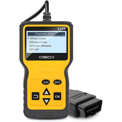 Scanner OBD2 pour Voiture, Scanner OBD2 Lecteur de Code Moteur ODB2 Outil de Diagnostic OBD, Scanner Lecteur de Code Véhicule Diagnostic, pour Véhicules Check Engine Light à Protocole OBDII (1/5)
