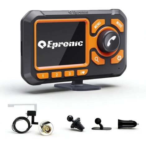 Adaptateur Radio Dab pour Voiture Émetteur Dab Plug & Play avec Bluetooth Mains Libres, écran LCD 2,4", Récepteur Radio Dab+ avec Sortie Auxiliaire et Lecteur de Carte TF pour Autoradio (1/5)