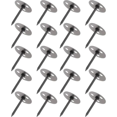 50pcs Clous Anti-crevaison pour Pneus de Voiture Antivol Sécurité Diamètre 25 Mm Longueur 30 Mm pour Voitures Camions Gris Foncé (1/5)