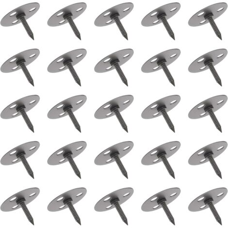 50 Lot Clous Anti-crevaison pour Pneus de Voiture Antivol Sécurité Diamètre 25 Mm Longueur 15 Mm pour Voitures Camions Gris Foncé (1/5)