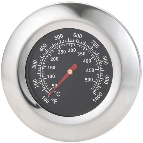 7.5CM Thermomètre pour Barbecue, Thermomètre de fumoir, 100-1000 F (50-500 C) pour Weber Kettle, Smoker, Kamado, Charbroil, Pit Boss Ceramic BBQ, Uniflame et thermomètre à Barbecue (1/5)