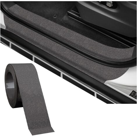 Bande Protection De Seuil De Porte, Universel Autocollant PEVA Protecteur Pare-Chocs, Anti-Rayures Autocollant Seuil Porte Voiture Film Protection Voiture pour Autos SUVs PKWs(Gris) (1/5)