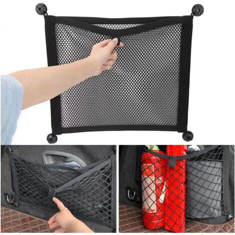 Coffre Voiture - Organisateur de Sac et Filet Rangement Coffre Voiture 45x25 CM (1/5)