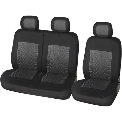 Housse De Siege Voiture Universelle, Housse De Siège De Camion 2+1, Housses Siège Voiture Simples Et Doubles, Auto Couvre Sieges Accessoires Interieur, pour avec Presque Toutes Voitures (1/5)
