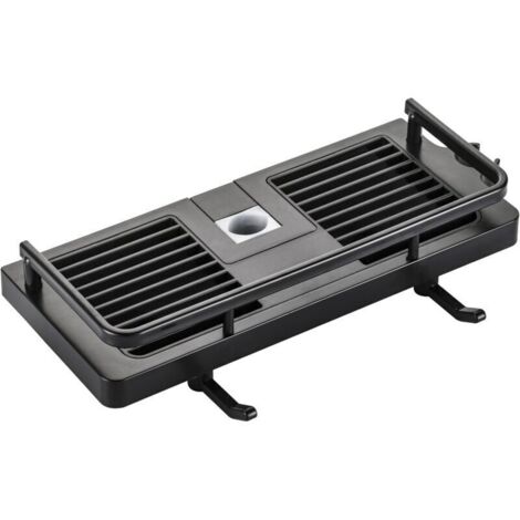 Étagère Douche Porte Savon Douche Salle De Bain Rangement Douche sans Percage avec Porte Savon Douche, Crochets et Porte Serviette Murale Antirouille Auto-adhésif Support Noir 21MM-25MM (1/4)