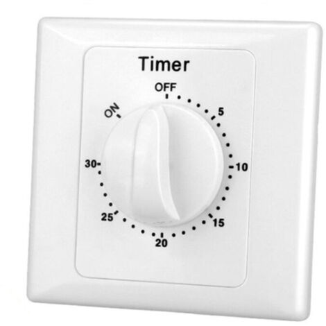 Minuterie de compte à rebours intérieure Interrupteur de minuterie pour ventilateurs et appareils électroménagers Facile à régler