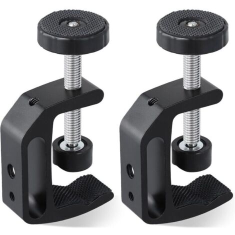 Lot de 2 Pinces en C en Alliage D'aluminium Universelle Serre-joint de Table Pinces en C Robustes Pour le Bricolage pour le Travail et la Réparation du Bois Précis (1/4)