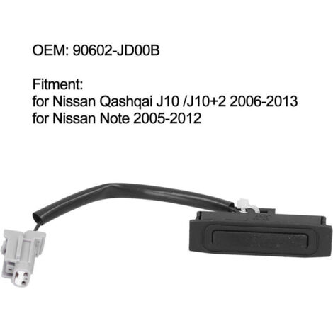 Ouvre-interrupteur de déverrouillage du hayon, pièce de rechange pour Nissan Qashqai/Note