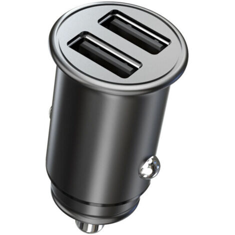 Chargeur Allume Cigare USB, Ultra Compact USB 24W/4.8A Chargeur de Voiture, en Alliage d'Aluminium Charge Rapide Chargeur Voiture pour iPhone 14/14 Plus/14 Pro Max, iPad, Samsung Galaxy S22 (1/4)