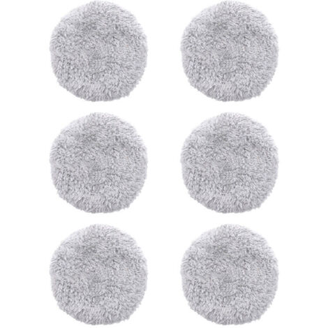 6 pieces de remplacement de chiffon de vadrouille lavable pour HOBOT 168/188 Robot de nettoyage de vitres tampons de vadrouille en microfibre accessoires reutilisables,modele:Gris 6 PCS -,de DEBUN
