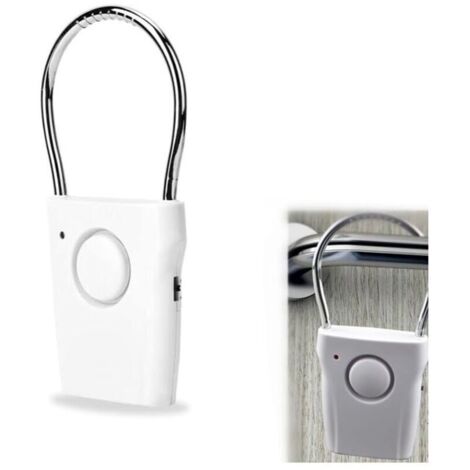 Alarme de porte et fenêtre, Capteur de porte / fenêtre, 120dB Touch Sensor Poignée de porte Alarme Anti-vol Vibration Fenêtre Alerte Contre Le Cambriolage Home Security (1/4)