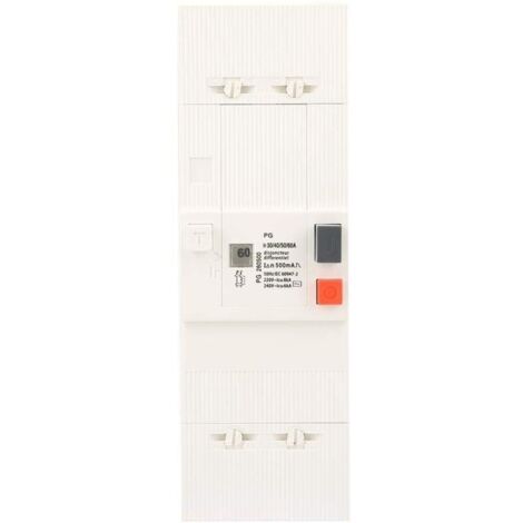 Disjoncteur 60A interrupteur différentiel 30-60A 2 pôles 50Hz/60Hz Basse Tension Disjoncteur Protection de l'air Commutateur.