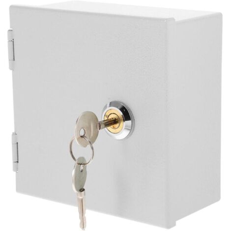 Boîtier Étanche Acier Inoxydable pour Prises Électriques Extérieures avec Serrure et Clé Protection Vol et Éclaboussures pour de Recharge et Interrupteurs