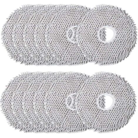 Lot de 12 serpillères en microfibre - Accessoires pour robot aspirateur - Lavables - Accessoires pour Dreame L10s Ultra/L10 Ultra/L20 Ultra/L10s Pro Ultra Heat (1/4)