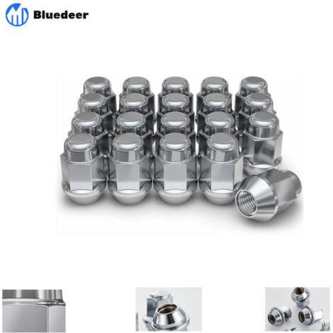 1707S-20AM Chromé M12x1.50 Écrou de roue borgne bombé, 20 pièces (lot de 1) (1/4)