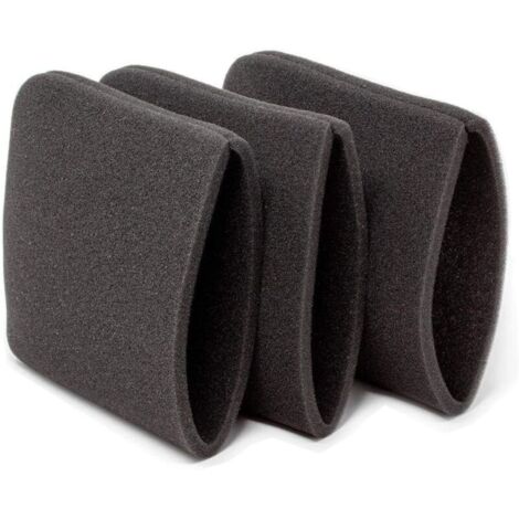 Lot de 3 Filtres à Eau - Mousse - pour Filtres Aspirateur Shopvac 90585 Coton (1/5)