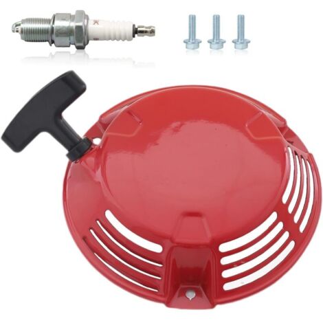 Tirer Démarreur pour Honda GXV120 GXV140 GXV160 Moteur Lanceur De Démarrage Tondeuse À Gazon Générateur avec Vis M6 Bougie d'allumage (1/5)